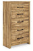Maystonna - Five Drawer Chest - Brown - Tallahassee Discount Furniture (FL)