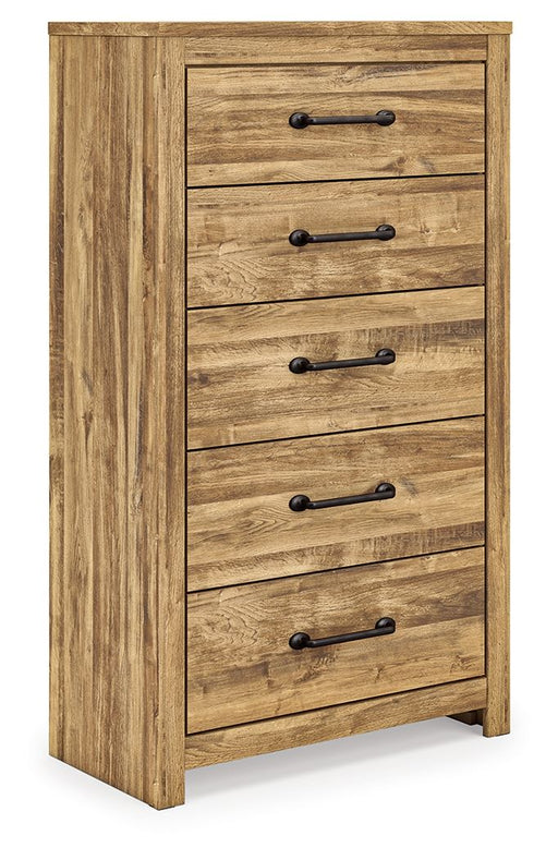 Maystonna - Five Drawer Chest - Brown - Tallahassee Discount Furniture (FL)