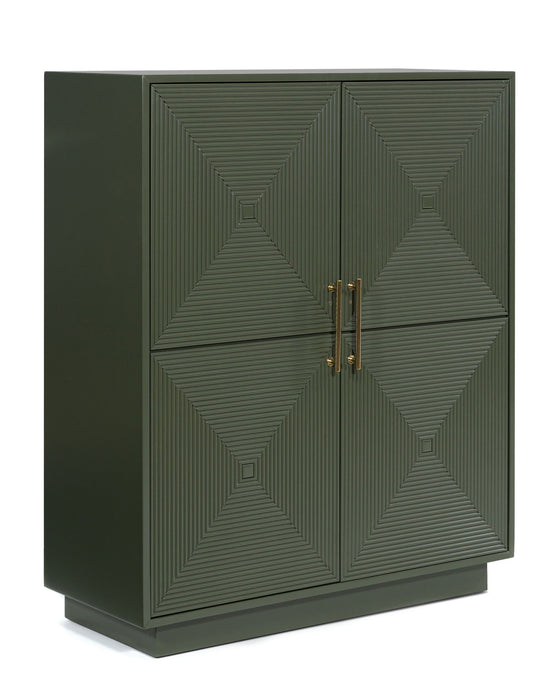 Geirwood - Dark Green - Accent Cabinet - Tallahassee Discount Furniture (FL)