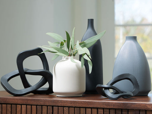 Leithick - Black / Tan / Gray - Accessory Set (Set of 5) - Tallahassee Discount Furniture (FL)