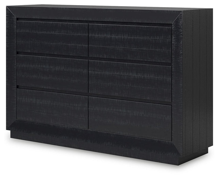 Londer - Black - Dresser - Tallahassee Discount Furniture (FL)