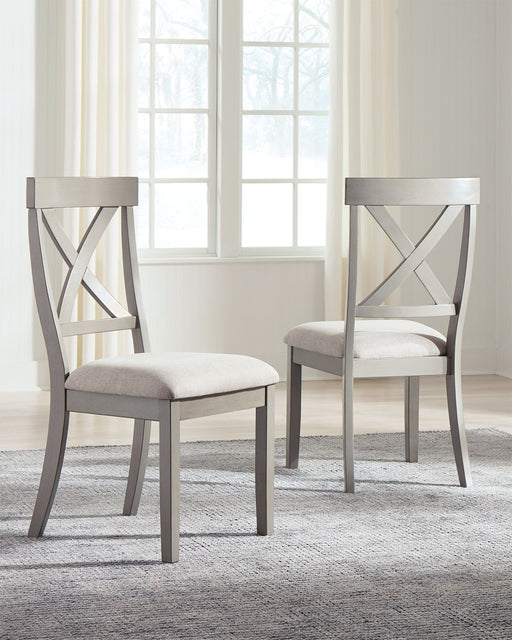 Parellen - Gray - Dining UPH Side Chair (Set of 2) - Tallahassee Discount Furniture (FL)