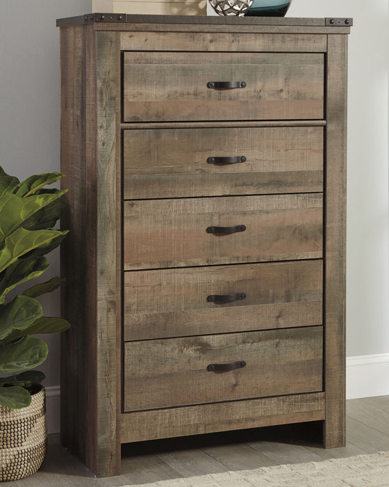 Trinell - Five Drawer Chest - Brown - Tallahassee Discount Furniture (FL)