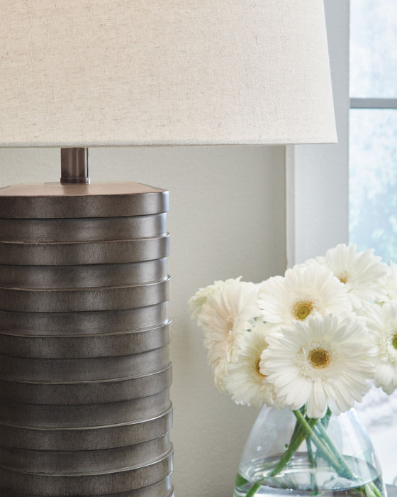 Neilett - Poly Table Lamp (Set of 2) - Antique Brown - Tallahassee Discount Furniture (FL)