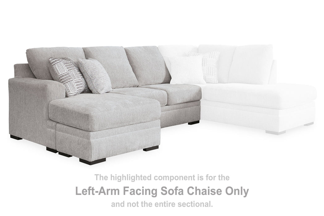 Gabyleigh - Nickel - Laf Sofa Chaise - Tallahassee Discount Furniture (FL)