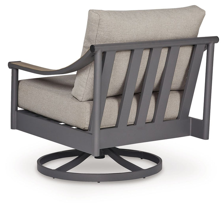 Ocean Beach - Swivel Lounge With Cushion - Gray - Tallahassee Discount Furniture (FL)