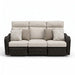 Mission Beach - Sofa Recliner With Cushion - Brown / Beige - Tallahassee Discount Furniture (FL)