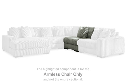 Lindyn - Fog - Armless Chair - Tallahassee Discount Furniture (FL)