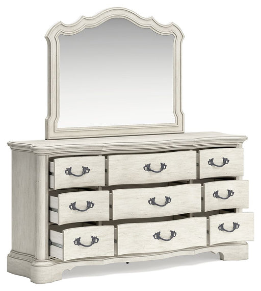 Arlendyne - Antique White - Dresser And Mirror - Tallahassee Discount Furniture (FL)