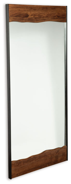 Panchali - Floor Mirror - Brown / Black - Tallahassee Discount Furniture (FL)