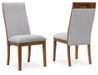 Lyncott - Dining Upholstered Side Chair (Set of 2) - Beige / Brown - Tallahassee Discount Furniture (FL)