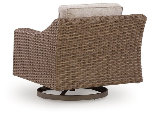 Laguna Heights - Swivel Lounge With Cushion - Beige - Tallahassee Discount Furniture (FL)