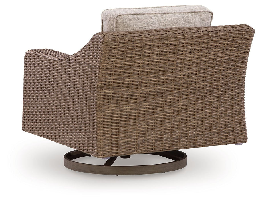 Laguna Heights - Swivel Lounge With Cushion - Beige - Tallahassee Discount Furniture (FL)