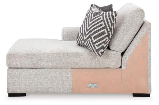 Koralynn - Laf Corner Chaise - Stone - Tallahassee Discount Furniture (FL)