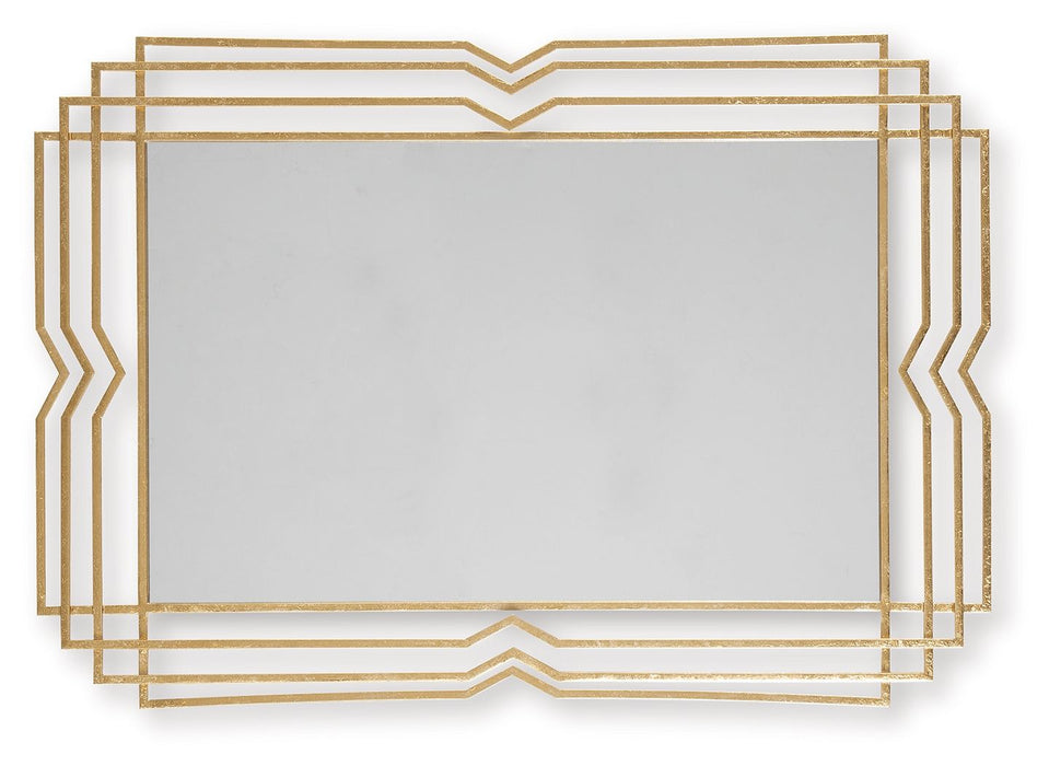 Claybrook - Gold Finish - Accent Mirror - Tallahassee Discount Furniture (FL)