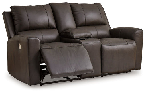 Boxmere - Storm - Dbl Power Reclining Loveseat with Console - Tallahassee Discount Furniture (FL)