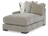 Aslan Court - Pebble - Laf Corner Chaise - Tallahassee Discount Furniture (FL)