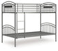 Lanceburg - Gray - Twin/Twin Bunk Bed With Ladder - Tallahassee Discount Furniture (FL)