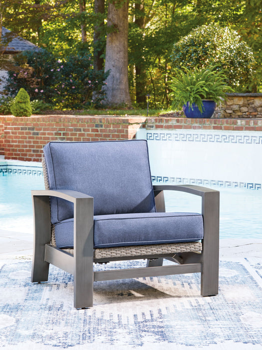 Half Moon Beach - Spring Lounge Chair - Blue / Gray - Tallahassee Discount Furniture (FL)