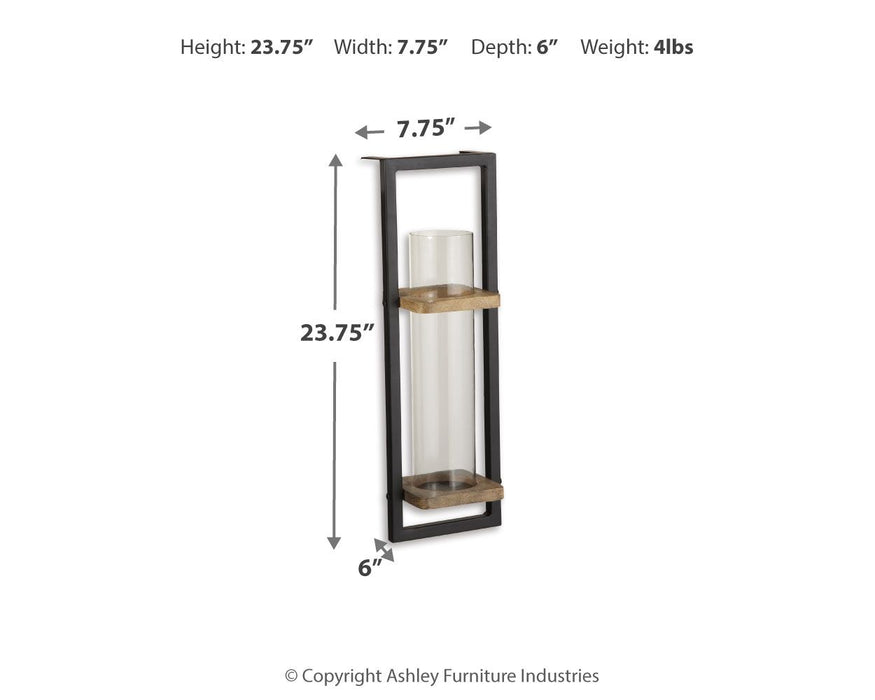 Colburn - Wall Sconce - Natural / Black - Tallahassee Discount Furniture (FL)