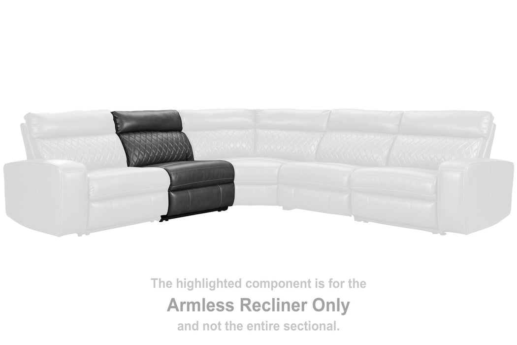 Samperstone - Gray - Armless Recliner - Tallahassee Discount Furniture (FL)