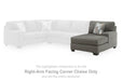 Clarington - RAF Corner Chaise - Greystone - Tallahassee Discount Furniture (FL)