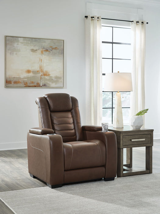 High Impact - Tobacco - Power Recliner / Adj Headrest - Tallahassee Discount Furniture (FL)