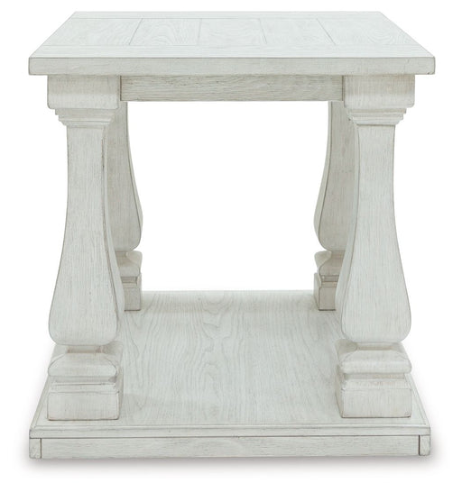 Arlendyne - Antique White - Rectangular End Table - Tallahassee Discount Furniture (FL)