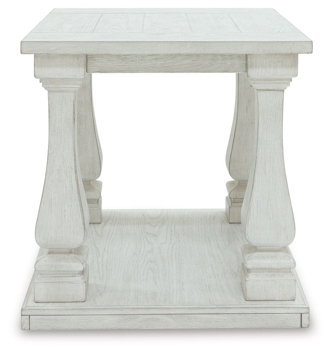 Arlendyne - Antique White - Rectangular End Table - Tallahassee Discount Furniture (FL)