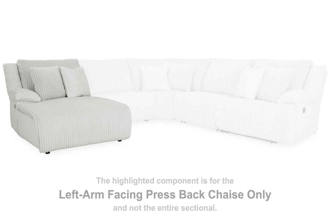 Top Tier - Alloy - Laf Press Back Chaise - Tallahassee Discount Furniture (FL)