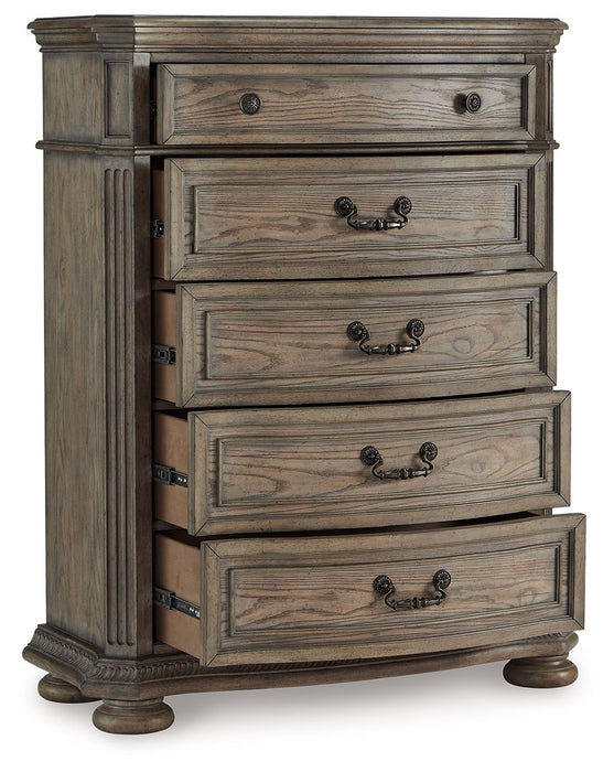 Ardenfield - Light Brown - Five Drawer Chest - Tallahassee Discount Furniture (FL)