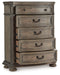 Ardenfield - Light Brown - Five Drawer Chest - Tallahassee Discount Furniture (FL)