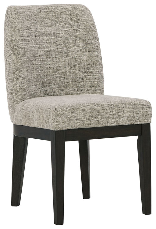 Burkhaus - Beige / Dark Brown - Dining UPH Side Chair (Set of 2) - Tallahassee Discount Furniture (FL)