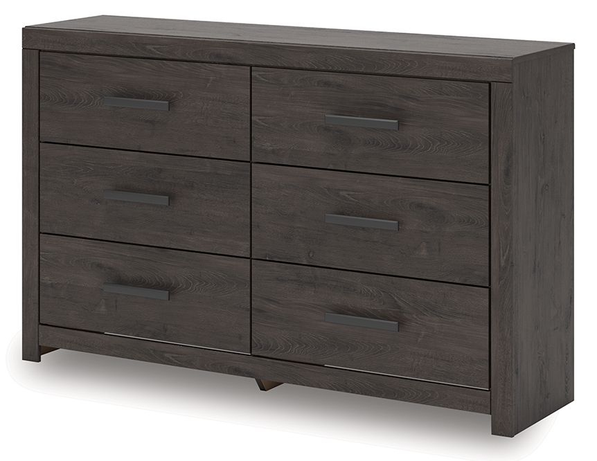 Prendonea - Charcoal - Six Drawer Dresser - Tallahassee Discount Furniture (FL)