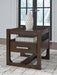 Breckington - Square End Table - Dark Brown - Tallahassee Discount Furniture (FL)