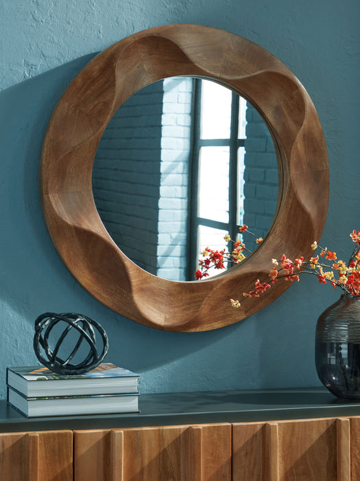 Aajon - Brown - Accent Mirror - Tallahassee Discount Furniture (FL)