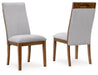 Lyncott - Beige / Brown - Dining Upholstered Side Chair (Set of 2) - Tallahassee Discount Furniture (FL)