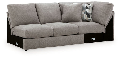 Lindon - RAF Armless Loveseat With Wedge - Smoke - Tallahassee Discount Furniture (FL)