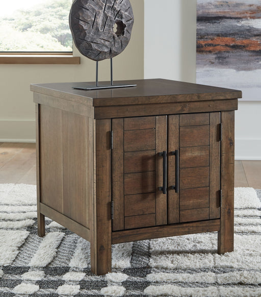 Moriville - Grayish Brown - Rectangular End Table - Tallahassee Discount Furniture (FL)