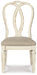 Realyn - Chipped White - Dining UPH Side Chair (Set of 2) - Ribbonback - Tallahassee Discount Furniture (FL)