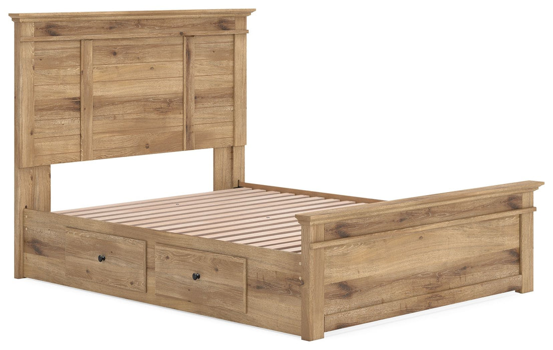 Makidern - Panel Storage Bed With 2 Under Bed Storage Units - Tallahassee Discount Furniture (FL)