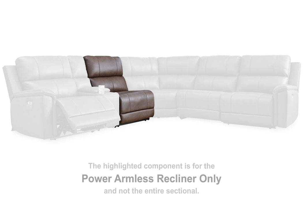 Bleckley - Espresso - Power Armless Recliner With Adjustable Headrest - Tallahassee Discount Furniture (FL)