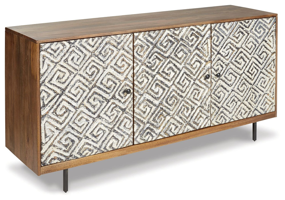 Kerrings - Accent Cabinet - Brown / Black / White - Tallahassee Discount Furniture (FL)