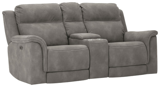Next-Gen Durapella - Reclining Power Loveseat With Console - Tallahassee Discount Furniture (FL)