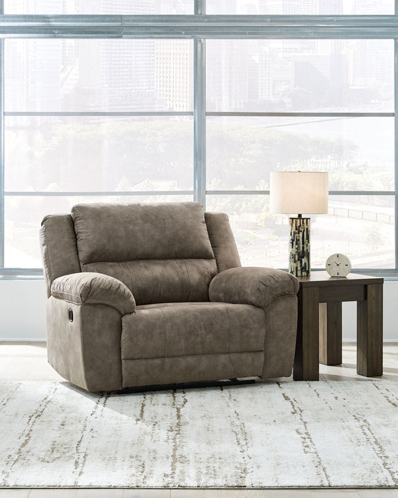 Laresview - Fossil - Zero Wall Wide Seat Recliner - Tallahassee Discount Furniture (FL)
