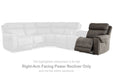 Hoopster - Gunmetal - Raf Zero Wall Power Recliner - Tallahassee Discount Furniture (FL)