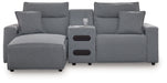 ModMax II - Salt And Pepper - Reclining Sectional - Tallahassee Discount Furniture (FL)