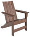 Emmeline - Brown - Adirondack Chair - Tallahassee Discount Furniture (FL)