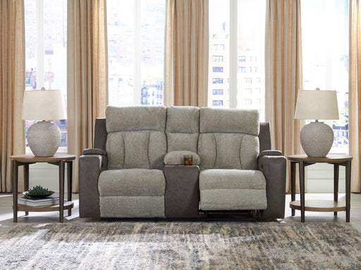 WhipLash - Sisal - Power Reclining Loveseat With Console / Adj Headrest - Tallahassee Discount Furniture (FL)