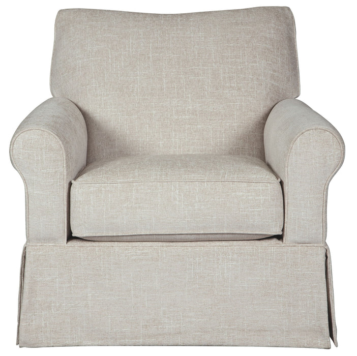 Searcy - Quartz - Swivel Glider Accent Chair - Tallahassee Discount Furniture (FL)